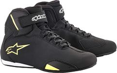 Alpinestars Men's Boots Al Motorcycle Clothing, Black Yellow, 9.5 UK