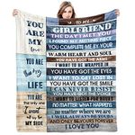 Gifts for Girlfriend to My Girlfriend Blanket Romantic I Love You Gifts for Her Cute Anniversary Birthday Christmas Valentines Mothers Day Presents from Boyfriend Soft Throw Blankets 40"x50"