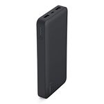 Belkin Pocket Power Bank 15K Fast Portable Charger (Certified Safety for iPhone 12, 12 Pro, 12 Pro Max, 12 mini, 11, 11 Pro/Pro Max, X, XS, XS Max, 8/8+, iPad, Samsung Galaxy S10/S10+/S10e) - Black