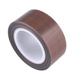 Teflon Tape, 1 in 30 ft Fabric PTFE Tape for Hand or Vacuum Impulse Sealer Machine, PTFE Coated Adhesive Tape for FoodSaver, Seal A Meal, Weston etc.