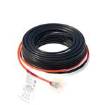 HEATIT 8PLSR Intelligent Commercial Grade Self-Regulating Heat Cable, Frost Protection for Water Pipes and Snow Melting on Roofs,50 Ft Cable, 120V, 8 Watts/Ft