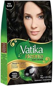 Vatika Henna Hair Colour Rich Black (6 sachets X 10gms)