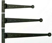 Hand Forged Tee Hinge Strap Hinge Beeswax - Penny End - 6" 9" 12" 15" 18" - Sold Individually (15" - 375mm)