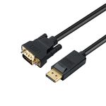 DTECH 6ft Displayport to VGA Cable Male to Male Plug Video Adapter with Gold Plated Connector - Black - 6 Feet