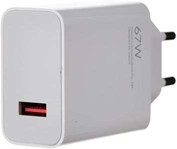 XIAOMI XIAOMI MI Travel Charger Combo Set with USB-A to Type-C Charing Cable 1M, 67W White EU MDY-12-EJ