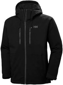 Helly-Hansen Jupiter 3.0 Jacket For Men - Waterproof, Windproof, Breathable Skiing Jacket With Adjustable Hood, 990 Black - L