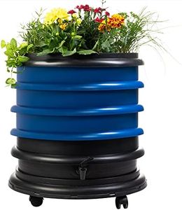 WormBox | Wormery Worm Farm composter 3 Blue Trays + Planter | 48 liters | Organic Waste Compost, make your Worm Castings