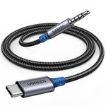 UGREEN Aux to USB C Cable 3.3FT DAC USB C to 3.5mm Headphone Jack with Mic TRRS HiFi Stereo Type C Car Audio Compatible with Galaxy S24 Ultra S23 S21 S20 FE iPhone 15 Pro Max Pixel 8 iPad Pro/Air (1M)