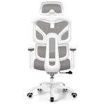 Office Chair Ergonomic Desk Chair, High Back Gaming Chair, Big and Tall Reclining Chair Breathable Mesh Comfy Home Office Desk Chair Lumbar Support Computer Chair Adjustable Arms, 3D Headrest (Gray)