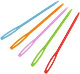 Husky Products 10Pcs Plastic Craft Needles for Kids, Sewing, Cross Wool Weave Stitch Crochet Needles for Kids and Teens Craft Supplies (Multicolor) 7cm Size