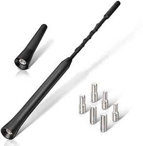 Eightwood® Antena Coche FM Dab Antena Radio Coche Universal 6.5cm + 23cm Antena Coche Universal Antena de Coche Repuesto con Fuerte Función de Recepción FM/Dab