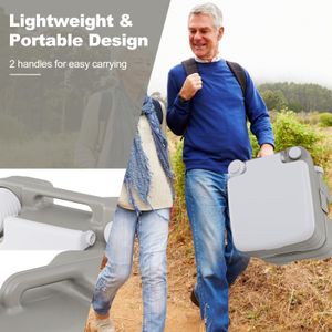 COSTWAY 20L Portable Camping Toilet – Outdoor Travel Commode