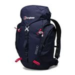 Berghaus Unisex Arrow 30 Litre Rucksack, Compact, Breathable Backpack, Travel and Camaping Bag for Men or Women, Evening Blue/Dark Cerise, One Size