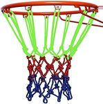 Otylzto 1Pcs of Heavy Duty Basketball Net Outdoor Portable Half Glow in Dark,12 Loops Professional Standard Size