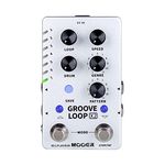 MOOER Groove Looper Pedal Drum Machine Stereo Guitar Loop Recorder Pedals with 140 Minutes Loops 121 Drum Grooves Editor Software (X2)