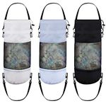 Gersoniel 3 Pack Boat Trash Bags Boat Trash Can Container Boat Accessories Container Portable Boat Storage for Boat Fishing(Black, Gray, White)