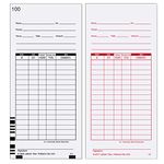 Time Card for Lathem Model 7000E, Numbered 1-100, Two-Sided, 100/Pack