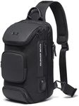 OZUKO Sling Backpack Sling Bag for Men Crossbody Backpack Waterproof Casual Shoulder Bag with USB Charging Port
