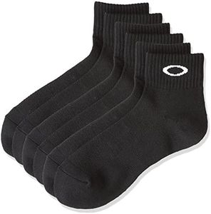 Oakley 93238JP Men's Golf Socks, jet black, 25.0-27.0 cm