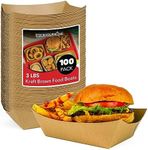 100 Pack 3-Lb Brown Kraft Paper Foo