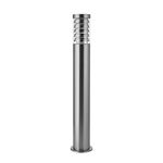 National Lighting Tango IP44 Rated Brushed Stainless Steel Bollard Light Fixture for Outdoors - E27 Pedestal Post Light - LED Compatible Garden Post - Walkways, Pathways, Driveways | 800mm