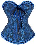 Corset Tops for Women, Bustier Shapewear Lingerie, Strapless Vintage Victorian Overbust Bodice for Night Out