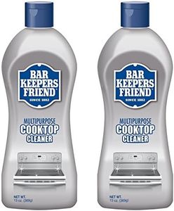 Bar Keepers Friend Multipurpose Ceramic and Glass Cooktop Cleaner | 13-Ounces | 2-Pack, 2 Pack, Natural, 26 Ounce