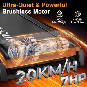 Kitopa 7HP Treadmill – 12MPH High-Speed Running Machine, 2025