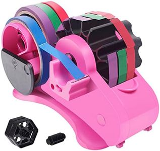 Heat Tape Cut Dispenser Multiple Roll Cut Heat Tape Dispenser Sublimation for Heat Transfer Tape Reusable Semi-Automatic Tape Dispenser with Compartment Slots