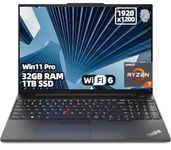 Lenovo ThinkPad E16 Gen2 Business Laptop, 16" WUXGA Display, AMD Ryzen 7 7735U, Windows 11 Pro, Radeon 660M, 32GB RAM, 1TB SSD, Backlit Keyboard, Thunderbolt 4, Wi-Fi 6, AI-Ready Plus
