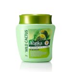 Vatika Naturals Multivitamin Cactus Hair Mask - 500g | For Hair fall control | Enriched With goodness Of Cactus, Garlic, Ghergir | Blended With Vital Multivitamins