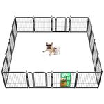 FXW Dog Playpen for Indoor & Yard, RV Camping, 60cm 16 Panels for Puppy and Small Dogs│Patented