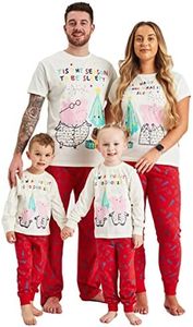 Peppa Pig Family Matching Christmas Pyjamas Mens Ladies Kids Christmas Pyjamas (Ladies, 8-10)