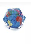 Levin Crystal Transparent Paper Weight, for Office Globe in Epoxy Resin Cube Shaped 2 INCH (Decagon)