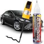 Touch Up Paint for Cars (Black), Two-in-One Car Paint Scratch Repair, Automotive Touch Up Paint Pen with Instruction Manual, Quick and Easy Solution to Repair Car Paint Scratches