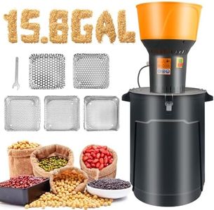 Eachbid 15.8 Gallon/60L Electric Dry Grain Grinder with 5 Sieves, 1300W Dust-Free Corn Grinder Wheat Grinder for Home & Farm Flour Grinder, Grain Grinder, Molino de Maiz Electrico