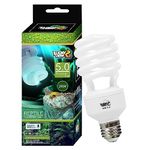 LUCKY HERP UVA UVB Reptile Light, 26W 5.0 UVB Bulb for Tropical and Sub Tropical Reptiles, Compact Fluorescent Terrarium Lamp