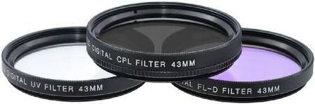 Xit 43 mm UV/CPL/FL-D Camera Filter
