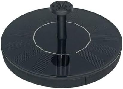 Noveden Eco-Friendly Solar Water Fountain with 6 Different Nozzles, Solar Powered Pump for Bird Bath, Ponds, Garden and Fish Tank Pond