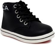 Nautica Kids Dress Bootie Chukka Boot with Lace Up for Boys Toddler Little Kids-Bowenswarf Toddler-Black White-11