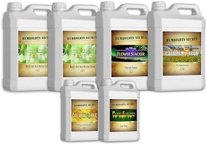 Humboldts Secret Starter Kit Pack XL – World's Best Indoor & Outdoor Plant Fertilizer and Nutrient System: Base A & B – Golden Tree – Flower Stacker – Plant Enzymes – CalMag & Iron