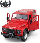 RASTAR Radio Remote Control 1/14 Scale Land Rover Denfender Licenced RC Model Car (Red)