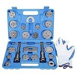 BOOMSTART 22PCS Universal Master Disc Brake Caliper Piston Rewind Tool Set Brake Pad Replacement Wind Back Kit