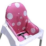 ZARPMA Cushion Compatible for IKEA Antilop Highchair, New Version Baby Highchair Seat Covers, Washable Foldable, Child Chair Insert Mat Padding (Pink)