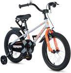 UOKAA Kids Bike 16 Inch for Boys & Girls - Hand & Foot Brake, Adjustable Seat, Easy to Ride for Ages 4-7, Kids Bike with Training Wheels