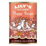 Lily's Kitchen Natural Puppy Wet Dog Food Tins Chicken Grain-Free Recipe 6 x 400g