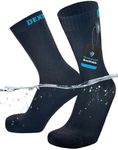 DexShell Ultra Thin Waterproof Socks for Men & Women, Lightweight for Cycling Hiking Everyday Use, Bamboo Rayon Inners with Highly Breathable Membrane - Black, Unisex LG