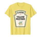 Yellow Mustard Halloween Costume Matching Ketchup Mustard T-Shirt