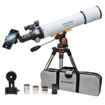 Slokey 60090 Astronomical Refractor - Portable and Powerful 24x-300x Travel Telescope - Astronomy Monoculars for Adults, Kids and Beginners - Smart Digital Telescope for Moon, Planets, and Stargazing
