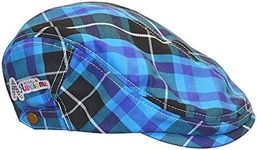 Royal & Awesome Blue Plaid Newsboy 